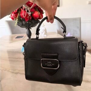 Coach Black Leather Satchel